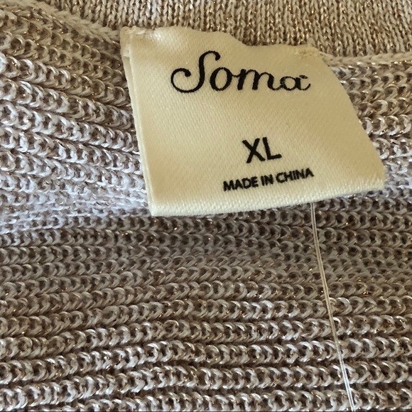 Soma Shine Heather Kimono Long Sleeve Sweater XL - Picture 4 of 4